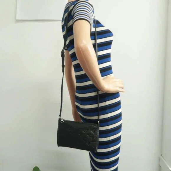 100% Authentic Louis Vuitton Pallas Black Monogram Leather Shoulder Bag - Picture 12 of 12